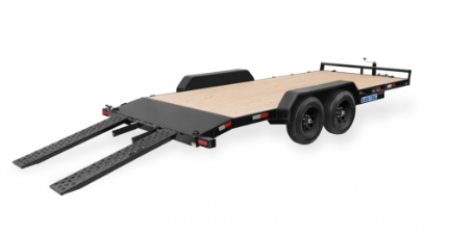 New 2026 Sure-Trac 7X24 (22+2) 10K C CHANNEL WOOD DECK Car Hauler