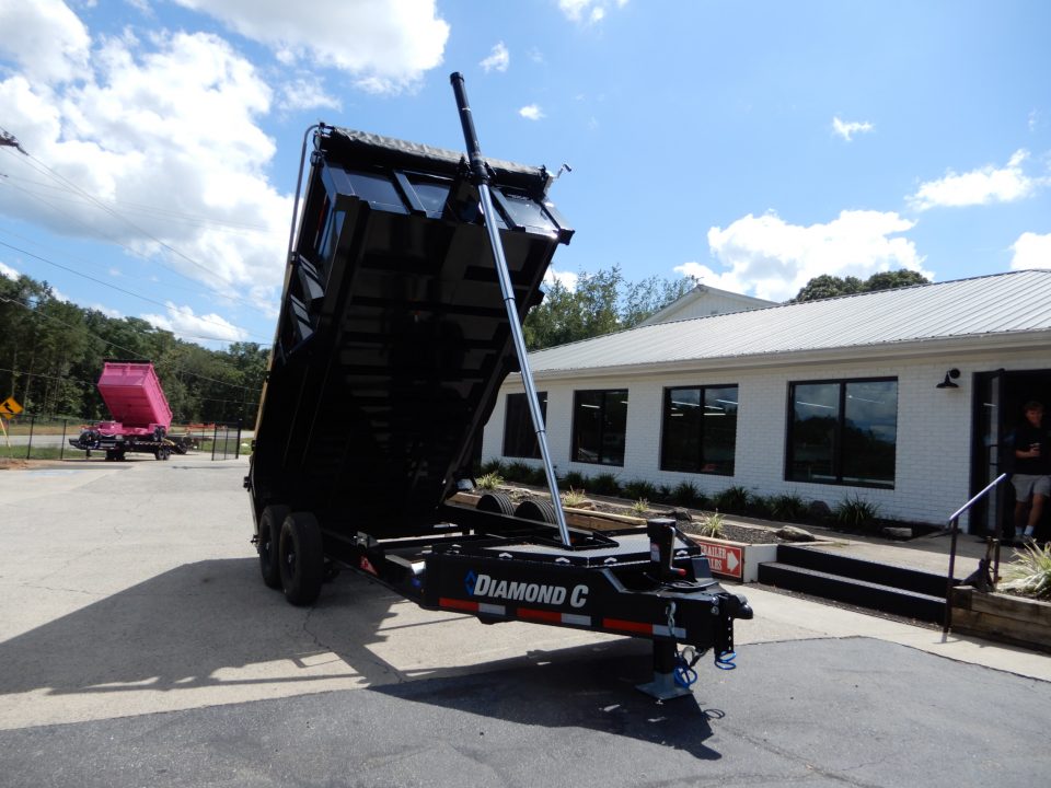 New 2027 Diamond C 82x14' Dump, 2' Sides, 3-Way Gate, Ramps LPT207