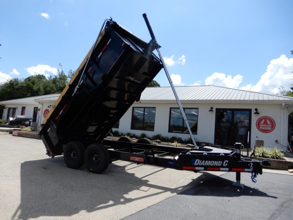 New 2027 Diamond C 82x14' Dump, 2' Sides, 3-Way Gate, Ramps LPT207