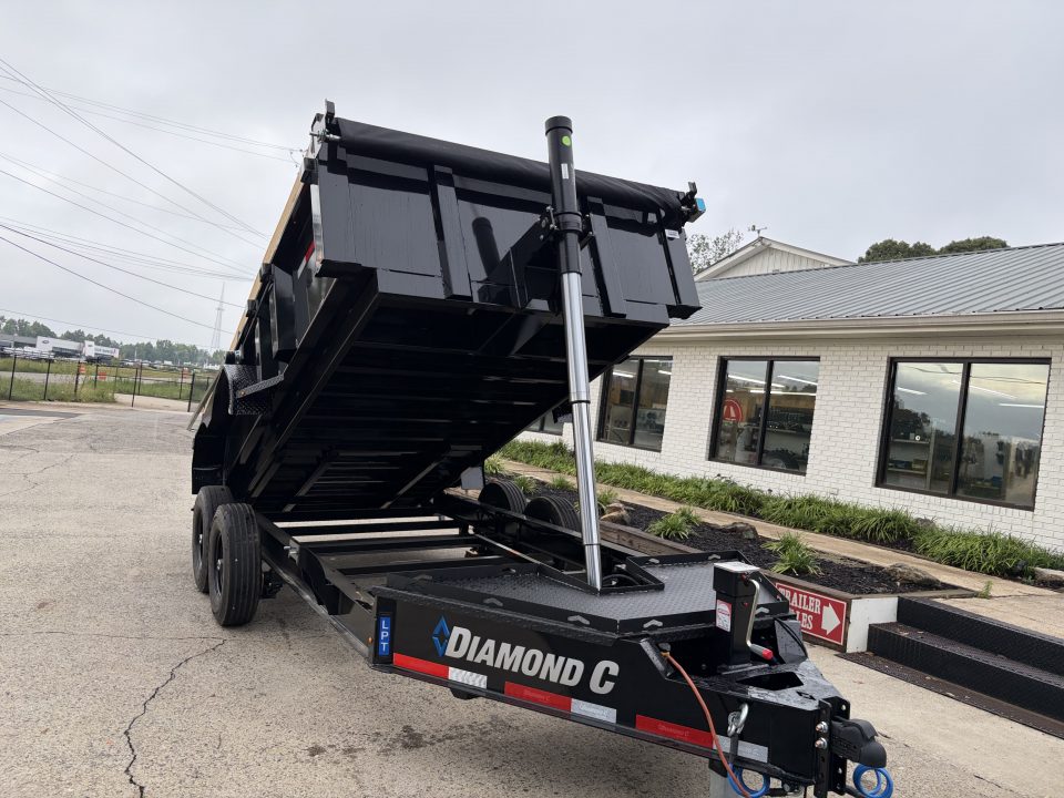 New 2027 Diamond C 82x14' Dump, 2' Sides, 3-Way Gate, Ramps LPT207