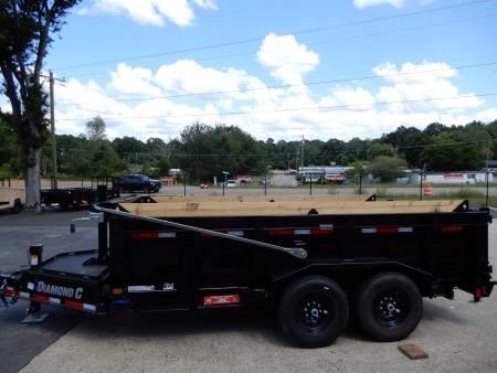 New 2027 Diamond C 82x14' Dump, 2' Sides, 3-Way Gate, Ramps LPT207