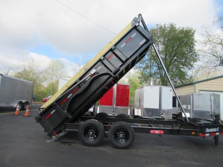 New 2027 Diamond C 82x14' Dump, 2' Sides, 3-Way Gate, Ramps LPT207
