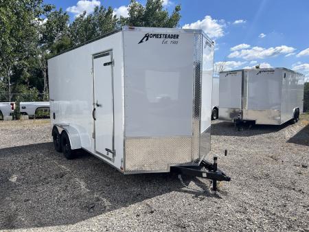 New 2027 Homesteader Trailer INTREPID 7 X 16 FT CARGO TRAILER BARN DOORS 6.5 FT INTERIOR