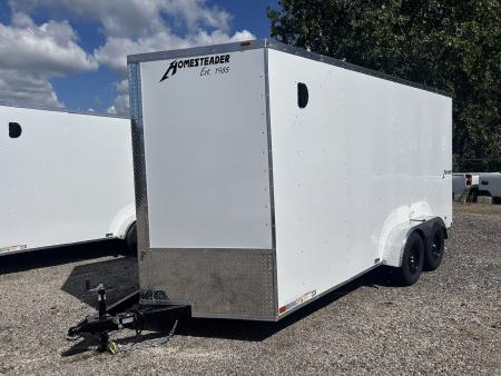 New 2027 Homesteader Trailer INTREPID 7 X 16 FT CARGO TRAILER BARN DOORS 6.5 FT INTERIOR