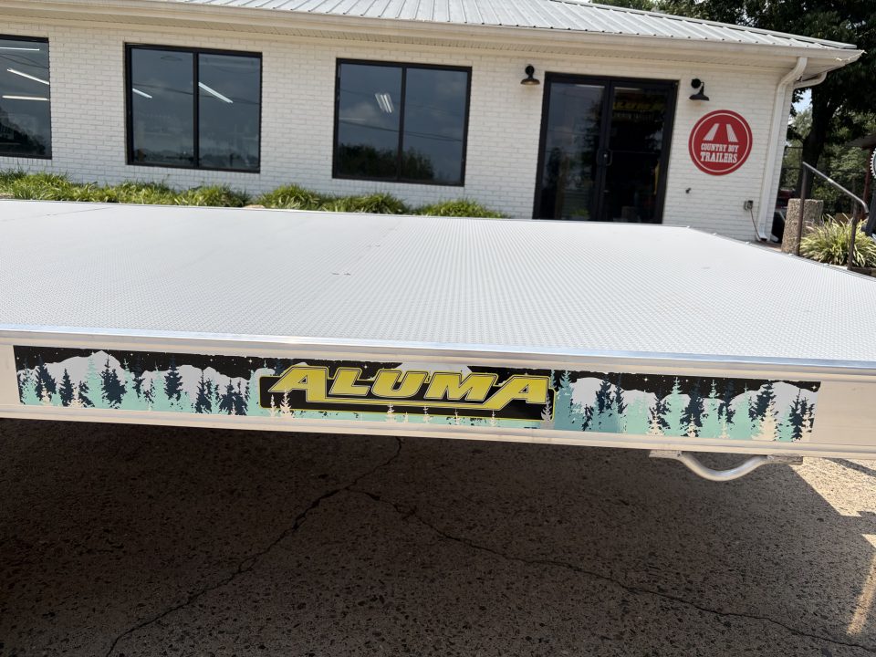 New 2027 Aluma 7x12 Raft Trailer, w/Winch & Rear Roller 8412RT