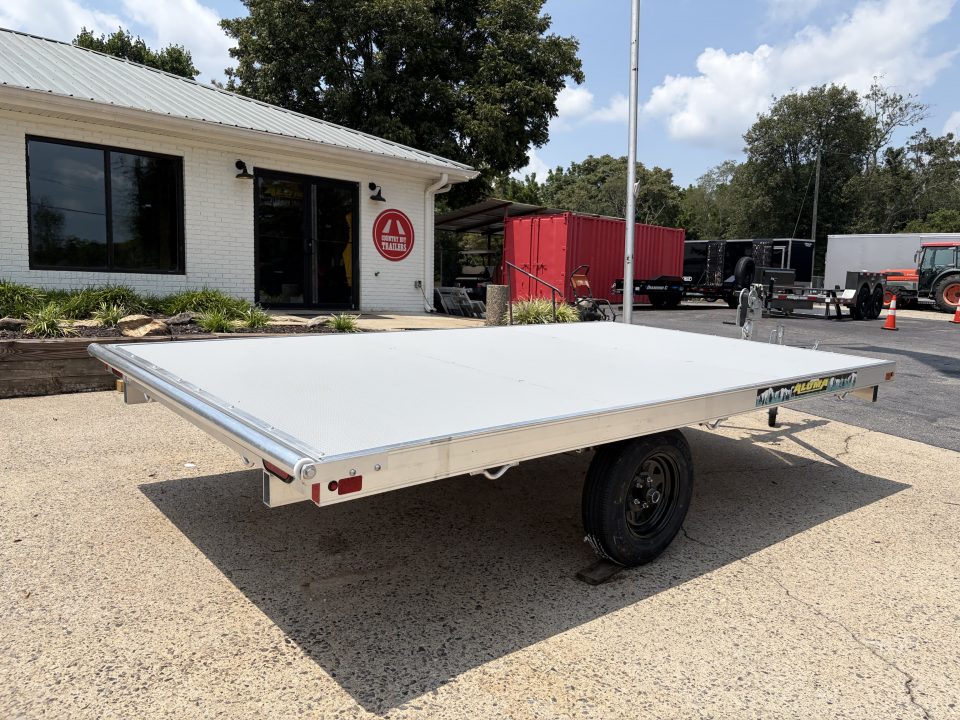 New 2027 Aluma 7x12 Raft Trailer, w/Winch & Rear Roller 8412RT