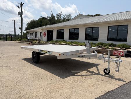 New 2027 Aluma 7x12 Raft Trailer, w/Winch & Rear Roller 8412RT
