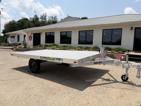 New 2027 Aluma 7x12 Raft Trailer, w/Winch & Rear Roller 8412RT