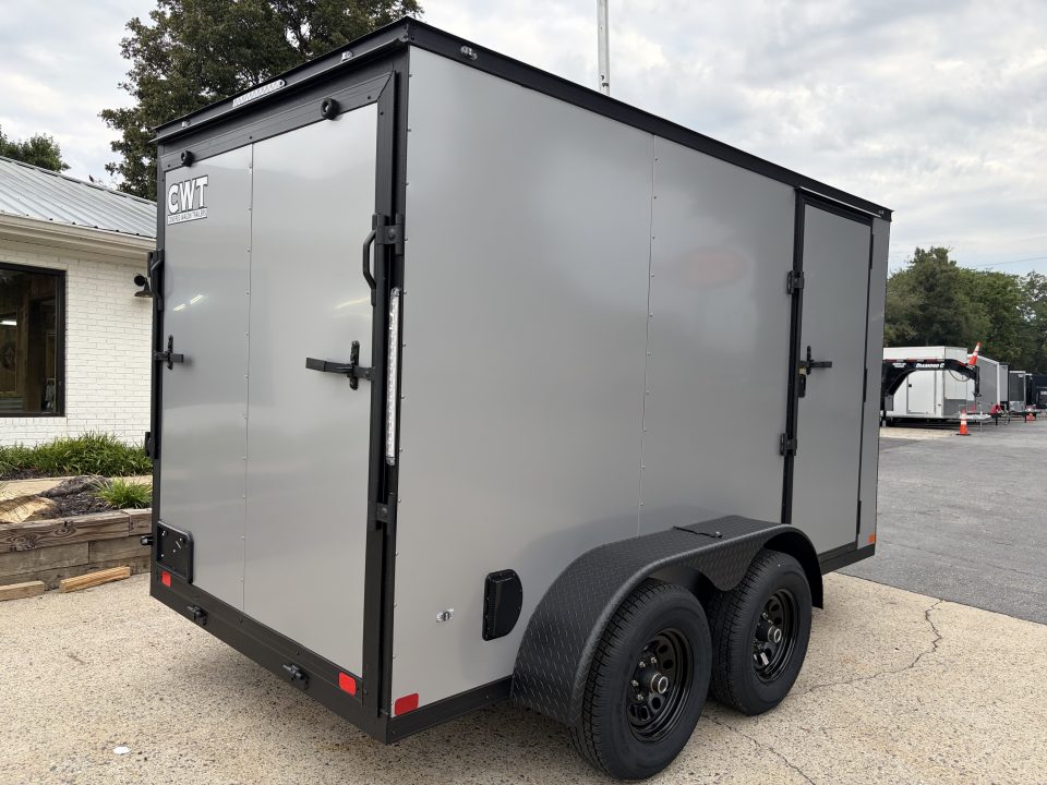 New 2027 Covered Wagon 6X12 Enclosed, 5200# Axles, Rubber Floor & E-Track