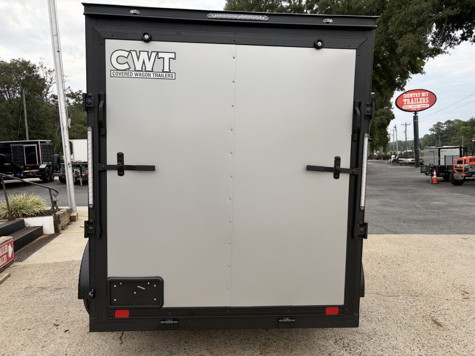 New 2027 Covered Wagon 6X12 Enclosed, 5200# Axles, Rubber Floor & E-Track