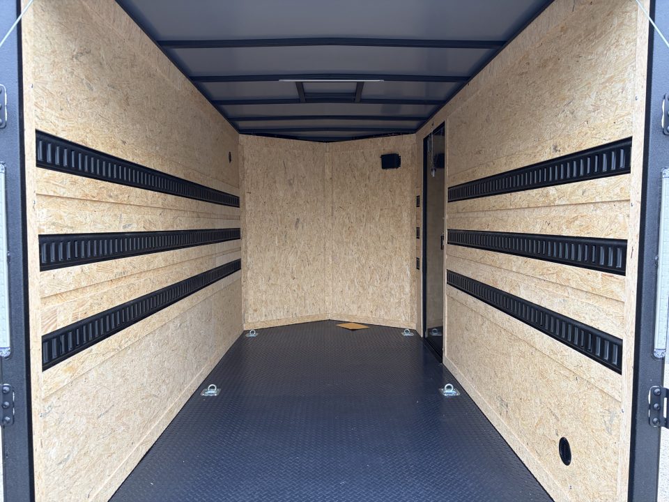 New 2027 Covered Wagon 6X12 Enclosed, 5200# Axles, Rubber Floor & E-Track