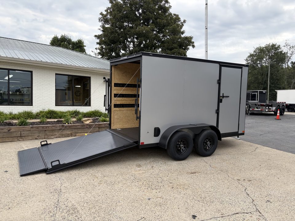 New 2027 Covered Wagon 6X12 Enclosed, 5200# Axles, Rubber Floor & E-Track