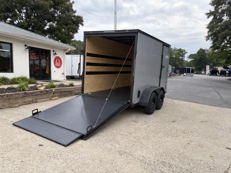 New 2027 Covered Wagon 6X12 Enclosed, 5200# Axles, Rubber Floor & E-Track