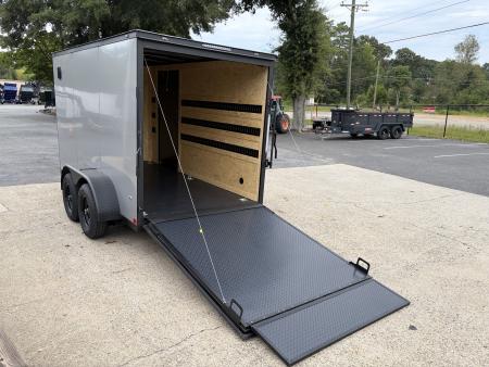 New 2027 Covered Wagon 6X12 Enclosed, 5200# Axles, Rubber Floor & E-Track