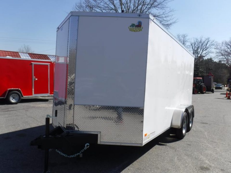 New 2027 Covered Wagon 7X14 Enclosed, 6'6" Height