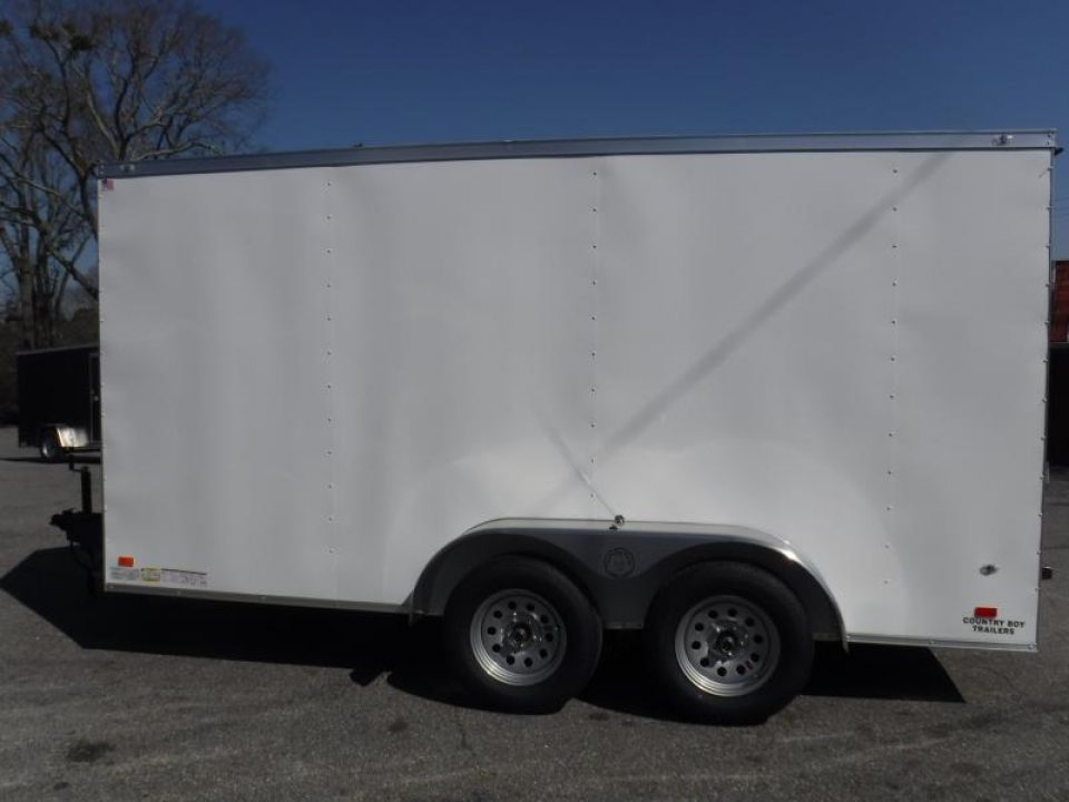 New 2027 Covered Wagon 7X14 Enclosed, 6'6" Height
