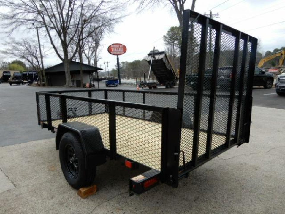 New 2027 Currahee Utility 5 x 10, Mesh Sides