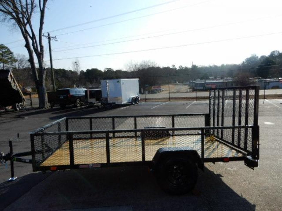 New 2027 Currahee 76x10' Utility, 2' Mesh sides, Removable Ramp gate
