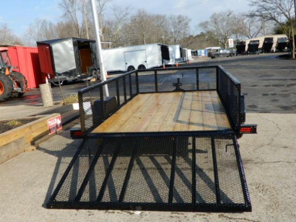 New 2027 Currahee 76x10' Utility, 2' Mesh sides, Removable Ramp gate
