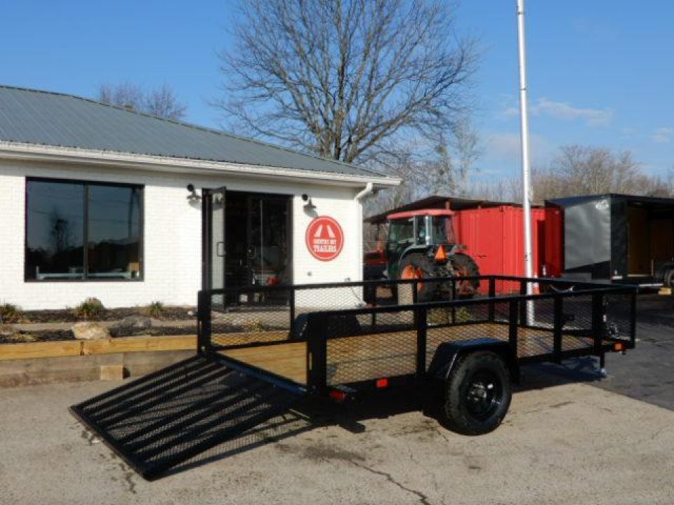 New 2027 Currahee 76x10' Utility, 2' Mesh sides, Removable Ramp gate