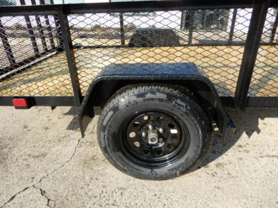 New 2027 Currahee 76x10' Utility, 2' Mesh sides, Removable Ramp gate