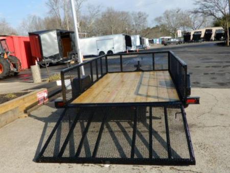 New 2027 Currahee 76x10' Utility, 2' Mesh sides, Removable Ramp gate
