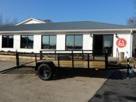 New 2027 Currahee 76x10' Utility, 2' Mesh sides, Removable Ramp gate