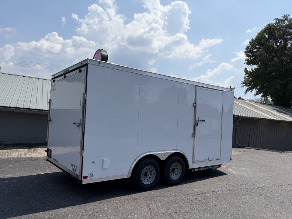 New 2027 Covered Wagon 8.5X16 Enclosed, 7' Height, 5200# Axles