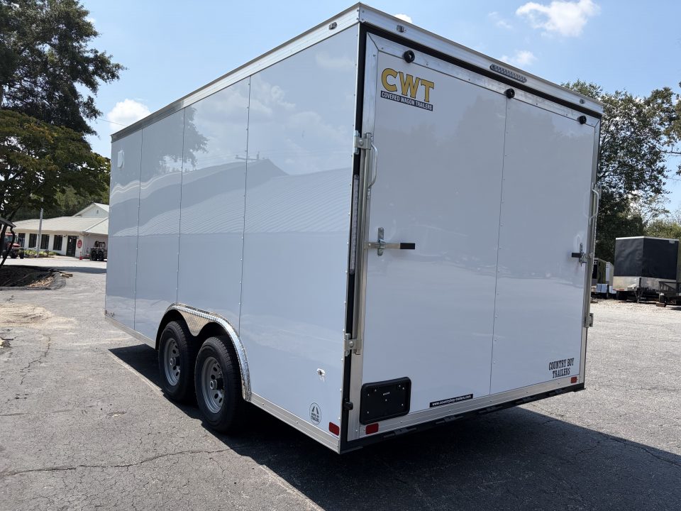 New 2027 Covered Wagon 8.5X16 Enclosed, 7' Height, 5200# Axles