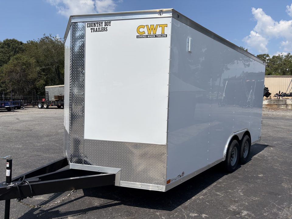 New 2027 Covered Wagon 8.5X16 Enclosed, 7' Height, 5200# Axles