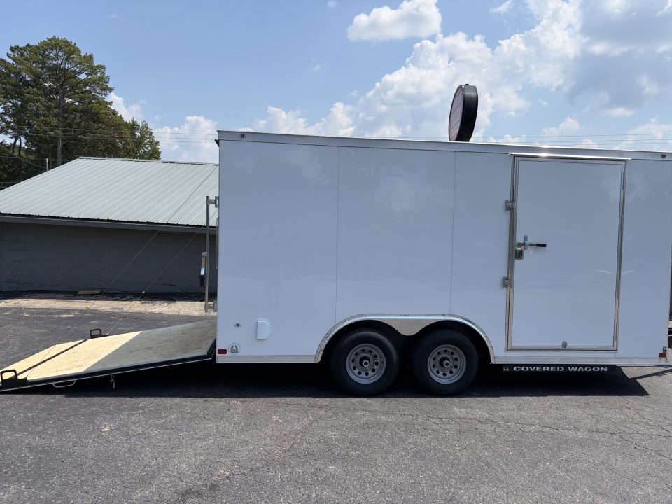 New 2027 Covered Wagon 8.5X16 Enclosed, 7' Height, 5200# Axles