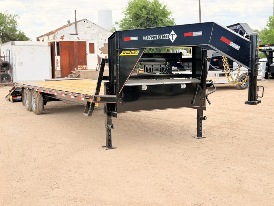 New 2027 Diamond T 8.5-28 Single Wheel Gooseneck Deckover Equipment Hauler W/ MAXX Ramps 16K GVWR