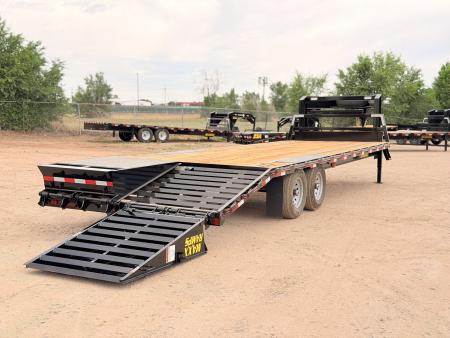 New 2027 Diamond T 8.5-28 Single Wheel Gooseneck Deckover Equipment Hauler W/ MAXX Ramps 16K GVWR