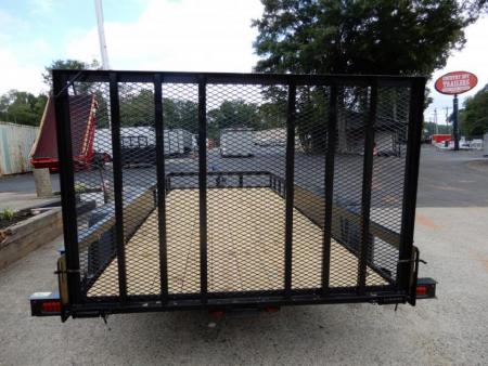 New 2027 Currahee 76x16' Utility, 14" Open Sides, Removable Ramp Gate