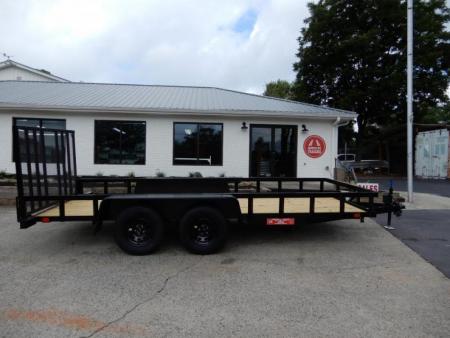 New 2027 Currahee 76x16' Utility, 14  Open Sides, Removable Ramp Gate