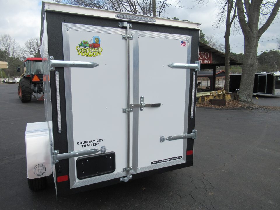 New 2027 Covered Wagon 5X8 Enclosed, 5' Height, Rear Double Doors