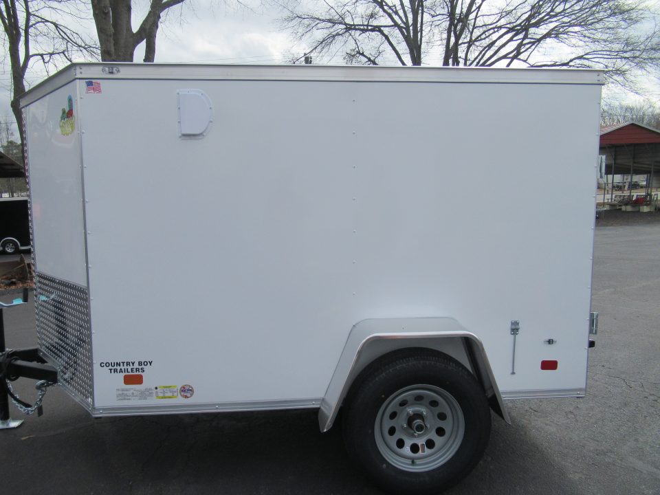 New 2027 Covered Wagon 5X8 Enclosed, 5' Height, Rear Double Doors