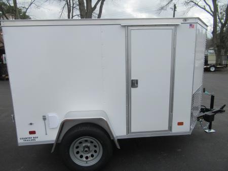 New 2027 Covered Wagon 5X8 Enclosed, 5' Height, Rear Double Doors