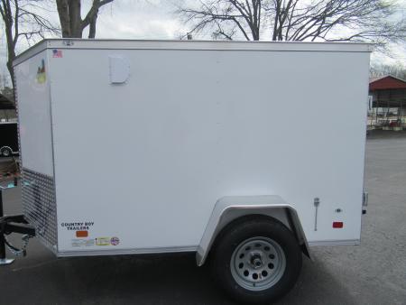 New 2027 Covered Wagon 5X8 Enclosed, 5' Height, Rear Double Doors