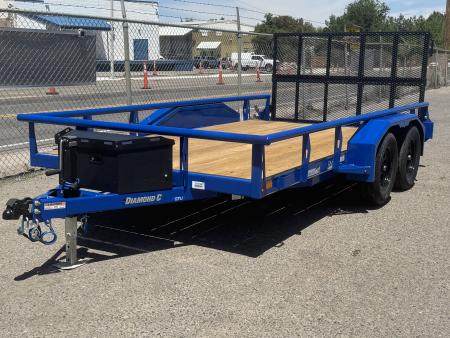 New 2026 Diamond C GTU 83"x14' - 7K UTV Utility Trailer