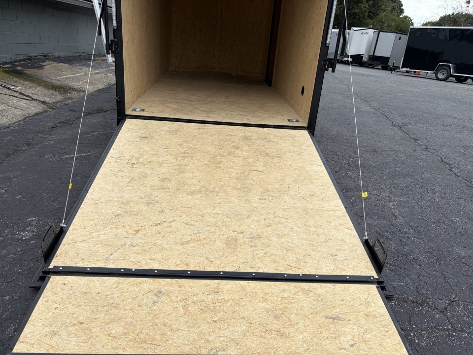 New 2027 Covered Wagon 6X12 Enclosed, 6'6" Height, Black Trim