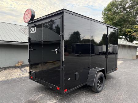 New 2027 Covered Wagon 6X12 Enclosed, 6'6" Height, Black Trim