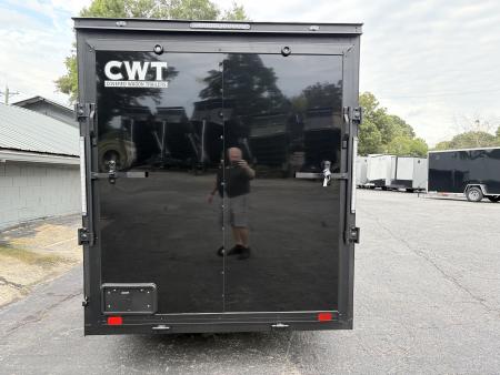 New 2027 Covered Wagon 6X12 Enclosed, 6'6" Height, Black Trim