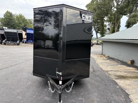 New 2027 Covered Wagon 6X12 Enclosed, 6'6" Height, Black Trim
