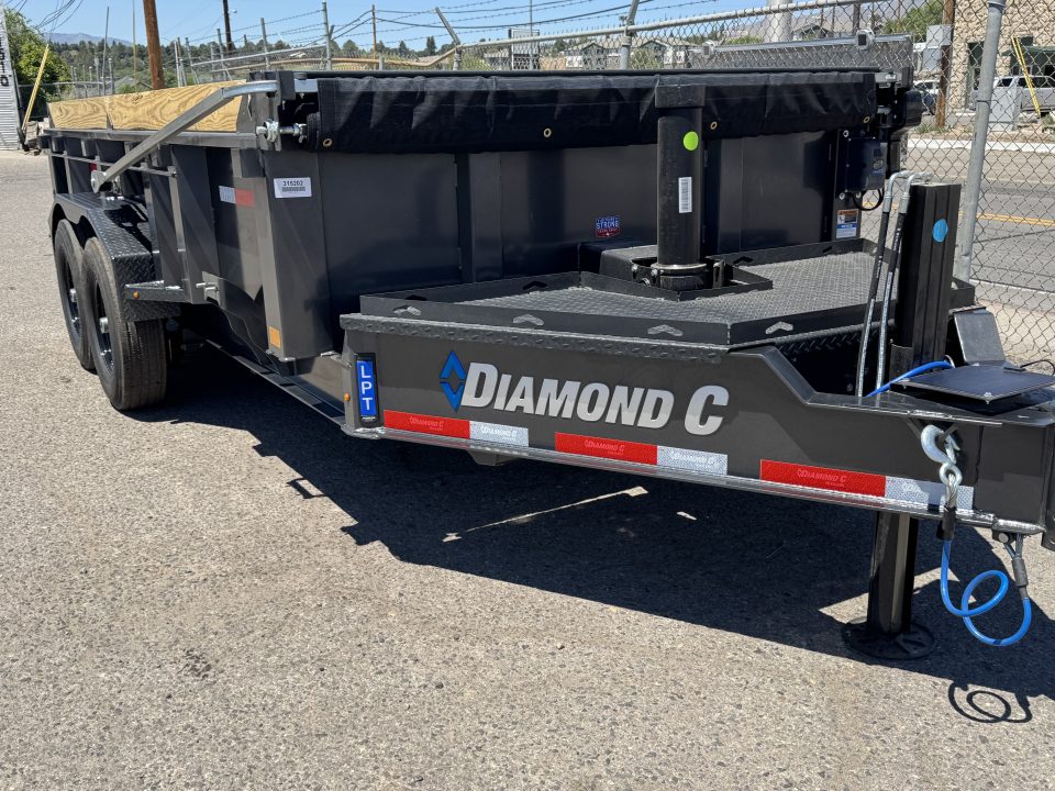 New 2026 Diamond C LPT 14' Pacesetter Edition - 15.5K Telescopic Dump Trailer