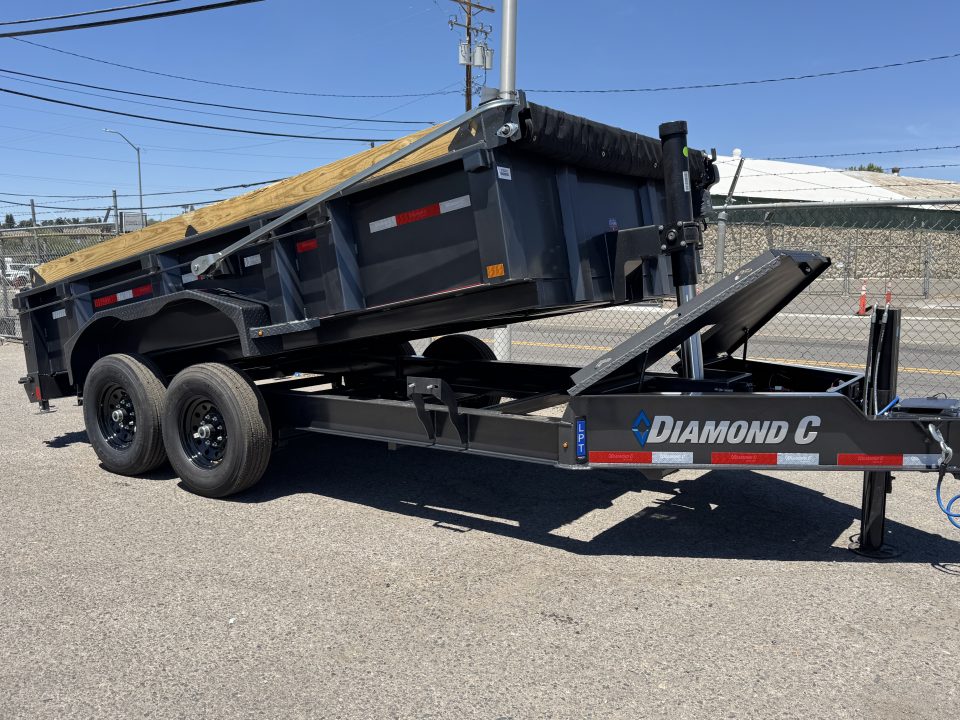 New 2026 Diamond C LPT 14' Pacesetter Edition - 15.5K Telescopic Dump Trailer
