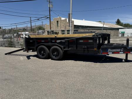 New 2026 Diamond C LPT 14' Pacesetter Edition - 15.5K Telescopic Dump Trailer