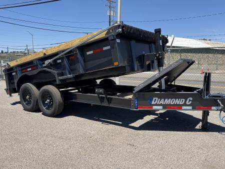 New 2026 Diamond C LPT 14' Pacesetter Edition - 15.5K Telescopic Dump Trailer