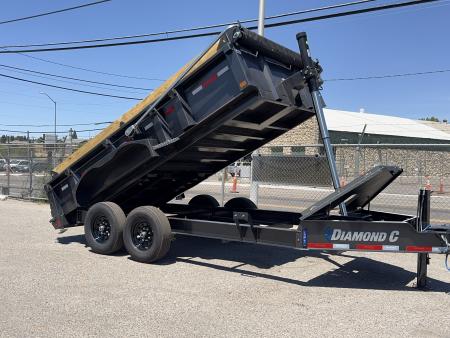 New 2026 Diamond C LPT 14' Pacesetter Edition - 15.5K Telescopic Dump Trailer