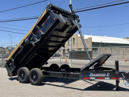 New 2026 Diamond C LPT 14' Pacesetter Edition - 15.5K Telescopic Dump Trailer